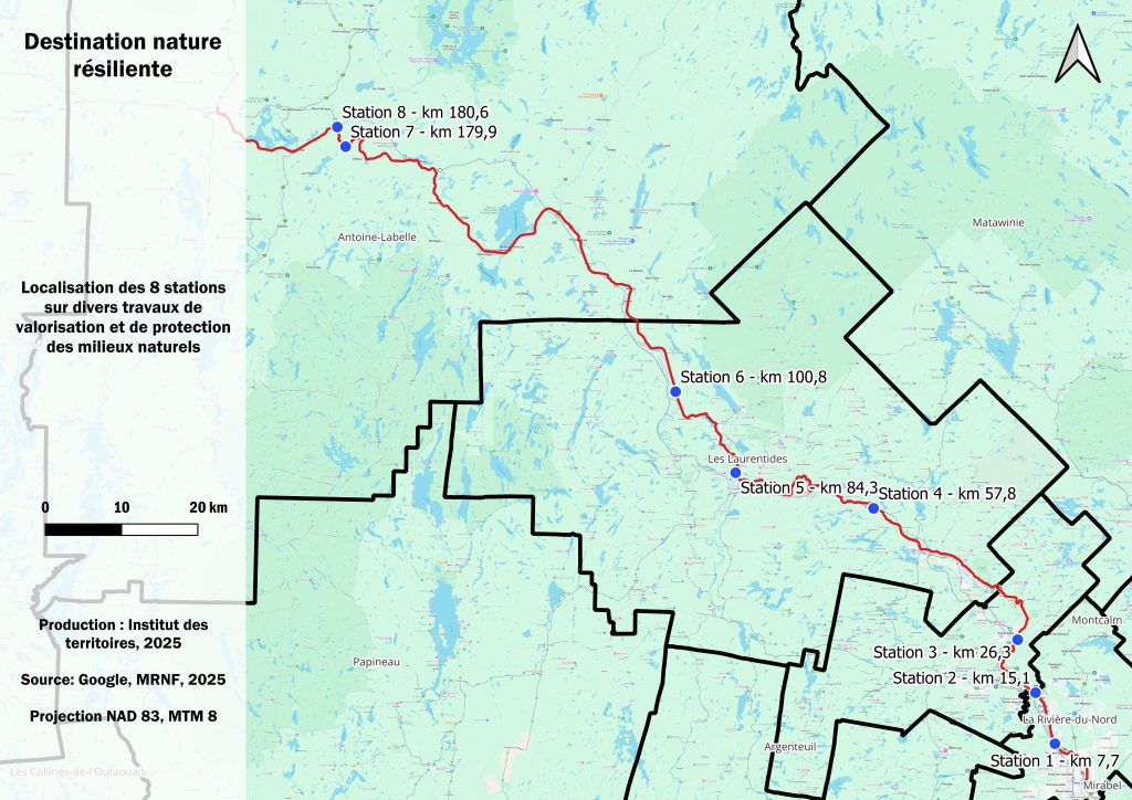 Carte des stations IDT