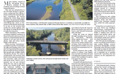 Le P’tit Train du Nord dans The Globe and Mail